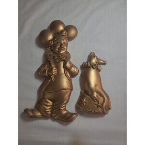 Vintage Miller studio chalk art clown and seal